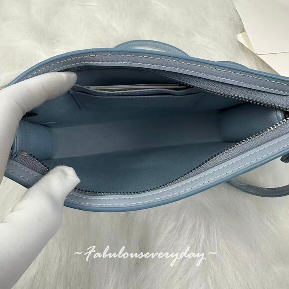 Coach Slim Crossbody Bag In Sketch Signature Canvas CBL93 Ice Blue NWT - Picture 7 of 7